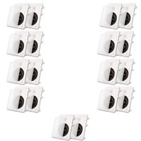 Acoustic Audio MT6 Flush Mount in Wall Speakers with 6.5" Woofers 9 Pair
