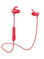 GEVO GV18 Sports Wireless Earbuds Bluetooth V5.0 Qualcomm, IPX6 Sweatproof Bass HiFi Bluetooth Headphones with MIC and Remote Control for iPhone Android Smartphone, 8 Hours Playtime (Red)