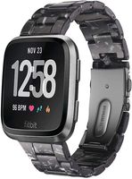 Junboer Replacement Straps for Fitbit Versa, Fashion Resin Wristbands Ultra-Thin Lightweight Replacement Band Strap Bracelet Metal Stainless Steel Buckle Band for Fitbit Versa/Versa Lite/Versa 2