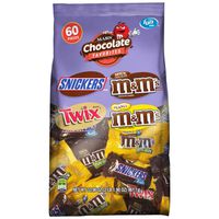 SNICKERS, M&M'S & TWIX Fun Size Bulk Easter Candy Variety Mix, 33.9-Ounce 60 Pieces