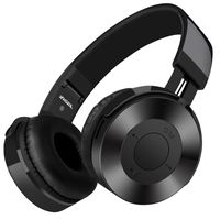 YJYdada Bluetooth Headphones Over Ear Hi-Fi Stereo Wireless Headset with Mic TF Card FM (Black)