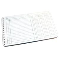 Wilson Jones Ring Ledger Sheets, 5 x 8.5 Inches, 24 Pound Paper, White, 100 Sheets per Pack (W758-50A)