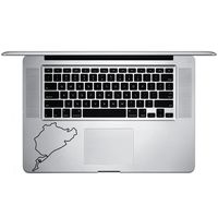 Nürburgring Track Map Decal F1 Auto Racing Vinyl Sticker Laptop Keyboard Inside Corner iPhone Cell Decal (3.5" Wide)
