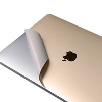 XSKN 4 in 1 Ultra Thin Full Body Skins Decal Sticker for 15 inch Touch Bar Macbook A1707, Set with Palmrest, Trackpad, Upper and Bottom Cover Protective Skin (Champagne Gold)