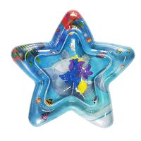 Imkacc Water Play Mat for Infants Toddlers Tummy Time Baby Activity Center for Newborns Engaging Fun Toys for Stimulation Growth (Blue)