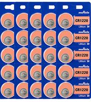 Murata CR1220 Battery 3V Lithium Coin Cell - Replaces Sony CR1220 (25 Batteries)