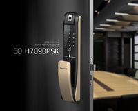 BUILDONE H-7090PSK Push Pull Fingerprint Remote Door Lock (Mortise 109.8mm)