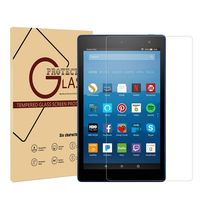 (2 Pack) F ir e 7 Tablet 2019 Screen Protector - SHREBORN Screen Protector for All-New F ir e 7 Tablet 7" Display(9th/7th Generation, 2017/2019 Release)-Tempered Glass/High Definition/9H Hardness/2.5D