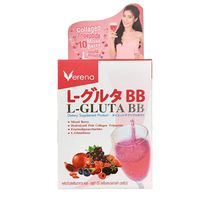 3 x NEW AUTHENTIC VERENA L-GLUTA BB Dietary Supplement Product Mixed Berry Hydrolyzed Fish Collagen Tripeptide 3000 mg, 15g. x 3 Sachets (Travel Size)