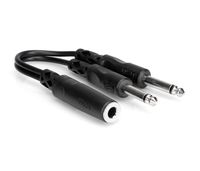 Hosa YPP-106 1/4" TSF to Dual 1/4" TS Y Cable