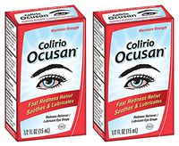 Ocusan Maximum Strength Redness Relief & Lubricant Eye Drops 0.5 FL. OZ. (2 Bottles)