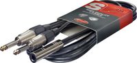 Stagg 1.6ft. Y Cable - Phone Jack / 2 x Phone Plug