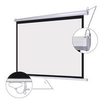 New Leaf 72" 4:3 Manual Pull Down Wall Mount Projector Screen