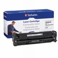 Verbatim Remanufactured Toner Cartridge Replacement for HP CC531A (Cyan)
