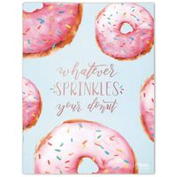 Mead 2019-2020 Academic Year Monthly Planner, Large, 8-1/2" x 11", Gold & Bold, Donut (1214D-091A)