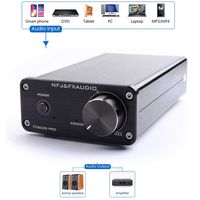 ICQUANZX Amplifier FX-Audio Audio Digital High Power Amplifier HiFi 2.0 Home Mini Professional Amp, TPA3250 NE5532(High-Resolution HiFi Chip) 50W+50W