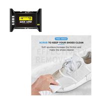 Fine 12/30 Pieces Disposable Shoe Wipes, Travel Portable Sneakers Cleaning Wet Wipes White Shoes Artifact -Quick, Easy & Disposable Cleaner Wet (Black, 12PC)