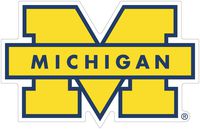 University of Michigan Vinyl Stickers Wall Art //Any-Size//Football Michigan Wolverines Vinyl deacl for Car Bumper Truck Laptop Window Team Logo NCAA (9"x12")