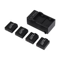 GOTOTOP Action Camera Battery Rechargeable 4pcs Original 3.7V 900mAh Li-ion Battery with USB Dual Charger Replacemnt Battery for SJ4000 SJ5000 SJ6000 Camera US