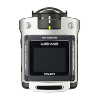 RICOH Waterproof Action Camera WG-M2 4K Video Super-Wide-Angle 204 Degrees housing Unnecessary Waterproof 20m Impact 2m 03813 (Silver) (International Model)