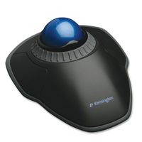 Trackball Mouse, Corded, Optical, Blck/Blue