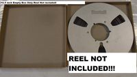 Empty Acid Free Archval Box Only! for 10.5" x 1/4" Take Up Reel to Reel Nab Hub Tape