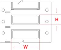 Brady 2HX-125-2-WT-SC PermaSleeve Wire Marking Sleeves, 2.00" Height, 0.125" Width, Polyolefin (B-7642) White (Roll of 500)