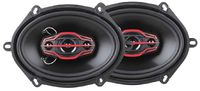 Dual Electronics DLS574 4-Way (6 x 8) or (5 x 7) inch Car Speakers with 160 Watt Power & 35mm Mylar Balanced Dome Midrange