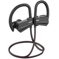 Bluetooth Headphones, WRZ Wireless Sports Earbuds Running in-Ear Earphones with Mic IPX 7 Sweatproof Stereo Earphones for Sport Gym Workout, 8-9 Hours Playback (Black)