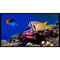 YEAT 84" inch 16:9 portable projection screen, easy foldable indoor and outdoor projector screen warp knitting fabric for home theater movie