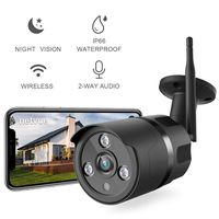 1080P Outdoor Security Camera - IP66 Waterproof WiFi Camera, FHD Night Vision, A.I. Motion Detection, Instant Alert via Phone, 2-Way Audio, Live Video Zooms Function, Cloud Storage/Mirco SD Card