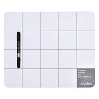 Magnetic Pro Mat Unamela large size writing note mat with dry erase pen - preventing losing screws when repairing cell phone,laptop or other electronics (11.8x9.8)