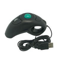 Trackball Mouse, YUMQUA Y-10 Handheld USB Wired Finger Mouse for Computer/Laptop/Mac, Fits Left and Right Handed/Carpal Tunnel Users