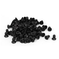 Aodesy Computer PC Case HDD Flat Phillips Head Hard Drive Screw Bolt Black M3x4mm,Pack of 60
