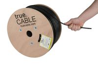 Cat6 Outdoor, 1000ft, Waterproof, Direct Burial Rated CMX, 23AWG Solid Bare Copper, 550MHz, ETL Listed, Unshielded UTP, Bulk Ethernet Cable, trueCABLE