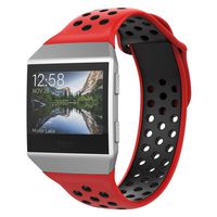 UMTELE Compatible with Fitbit Ionic Bands,Soft Silicone Band Breathable Two-Toned Wristband Replacement Strap Accessory for Men and Women