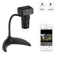 Koolertron 1080P HD Wireless WiFi Digital Microscope with 10X-200X Magnification & 800mAh Battery Camera for Android & iOS Smartphone Tablet, iPhone, Samsung etc
