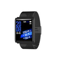 Android Smart Watch with Blood Pressure Monitor, 1.3inch IPS HD Full-Touch Screen Fitness Watch with Optical Heart Rate Sensor, N98 Smartwatch with Black Stainless Steel Mesh Bracelet for Android& iOS