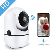 TGMEOW HD 1080p WiFi Home IP Camera, Indoor pan/tilt 2.4ghz Wireless Security Camera,Nanny with Auto Tracking, iOS, Android Compatibility, Night Vision, Two Way Audio for Baby/Elder/Pet