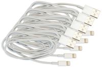 VisionTek Lightning to USB White 1 Meter Cable, 5 Pack - 900759