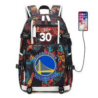AUGYUESS Basketball Player Star Backpack School Bag Daypack Bookbag Shoulder Bag Laptop Bag