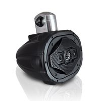 Four-Way Marine Wakeboard Tower Speaker - 6x9 Inch 300 Watt Mid Range Audio Weatherproof Marine Grade Boat Sound System - Lanzar AQWB69B (Black)