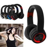 Dethler Foldable Music Headphone Wireless Bluetooth FM Radio TF Card Headset with Mic Bluetooth Headsets
