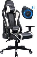 GTRACING Gaming Chair with Bluetooth Speakers Music Video Game Chair Audio【Patented Design】 Heavy Duty Ergonomic Office Computer Desk Chair GT894M Blue