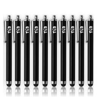 TCD 10 BLACK Premium UNIVERSAL Stylus Captive Stylus Ultra-sensitive for Apple iPad Air/ Apple iPad Pro/ iPad Mini / iPhone 7/ iPhone 8 / iPhone Plus / iPhone X / Samsung Galaxy Smart Phones & More