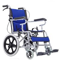 LHQ-HQ Medical Rehab Chair, Wheelchair,Household Collapsible Safety Wheelchair, Elderly Disabled, Manual Wheelchair Trolley Soft Seat Wheelchair