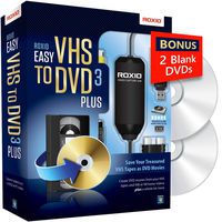 Roxio Easy VHS to DVD 3 Plus - Video to DVD Converter with 2 Extra DVDs - Amazon Exclusive