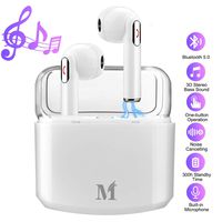 Wireless Earbuds,Bluetooth Earbuds Wireless Earphones Noise Cancelling with Mic Charging Case,Sport Running Mini True Stereo Earbuds Bluetooth Compatible Android Samsung Huawei Phones X 8 7