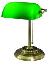 V-LIGHT with Replaceable LED Bulb Task Lamp, Antique Brass (8B101AB)