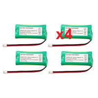 4 Fenzer Rechargeable Cordless Phone Batteries for Vtech 6030 6031 6032 6041 6042 6052 6053 Cordless Telephone Battery Replacement Packs
